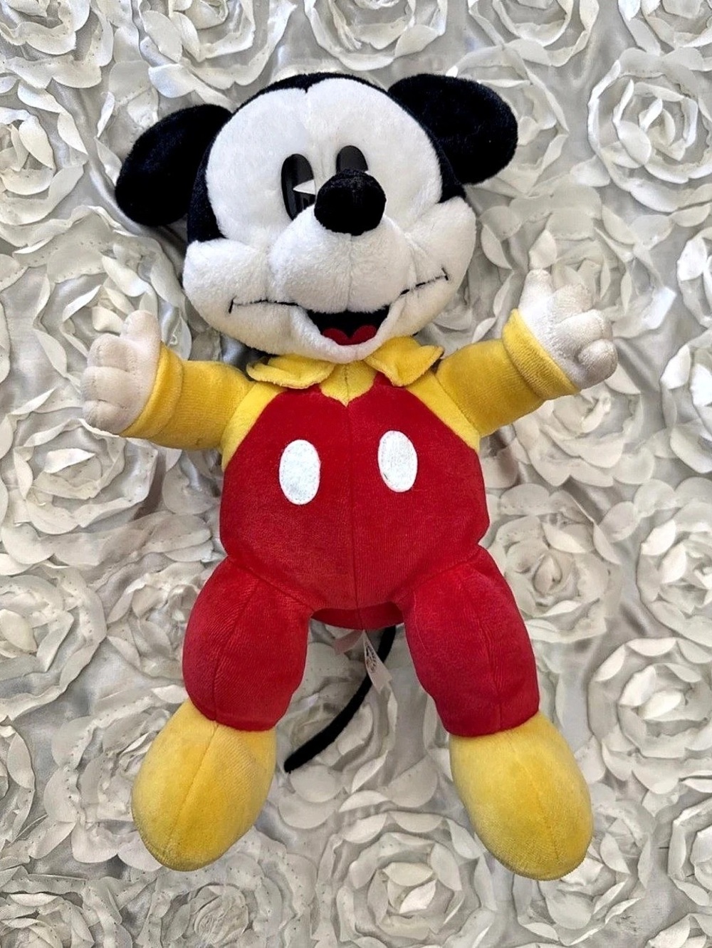 VTG Disney Gund Baby Mickey Mouse Plush Soft Velour Stuffed Animal Toy 13”